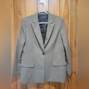 Evan Picone Black and Gray Blazer